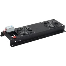 ITK Панель вентиляторная (FM05-22M) 2 вент. с термостатом черный (упак.:1шт)