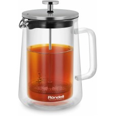Френч-пресс RONDELL Френч-пресс Eletto RDS-1823, 0.6л, прозрачный