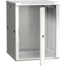 ITK Шкаф коммутационный Linea W (LWR3-18U66-GF) настенный 18U 600x600мм пер.дв.стекл задн.дв.стал.лист 90кг серый 500мм 41кг 200град. 900мм IP20 IK08 сталь