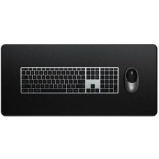 SATECHI Коврик для мыши и клавиатуры большой из веганской кожи Vegan-Leather Premium Desk Mat. Цвет: черный