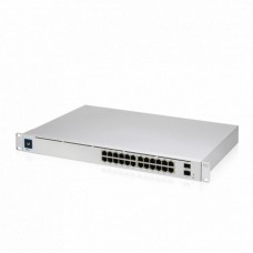 Коммутатор UBIQUITI Коммутатор UniFi Switch Pro 24 PoE |USW-Pro-24-POE| PoE-коммутатор в стойку, 24х 1G RJ45, 2х 10G |USW-Pro-24-POE| SFP+, раздача 400 Вт RTL {2}