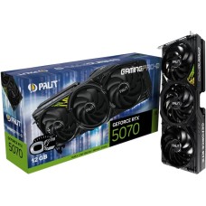 Видеокарта PALIT Видеокарта RTX5070 GAMINGPRO-S OC 12GB GDDR7 192bit 3xDP HDMI 3FAN RTL