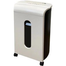 GLADWORK Шредер Harmony P-16C белый/черный (секр.P-4) фрагменты 16лист. 21лтр. скрепки скобы пл.карты