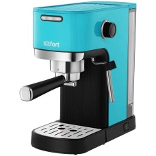Кофеварка KITFORT Кофеварка рожковая КТ-7461 1350Вт бирюзовый/черный