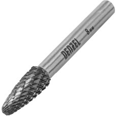 DENZEL Борфреза по металлу твердосплавная, параболическая, тип-F, 8 мм 72042