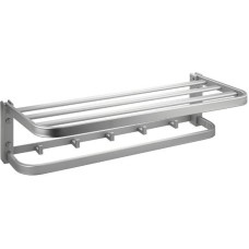 ТИТАН - Полка для полотенца с опорой, большая, матовая алюминиевая 76140