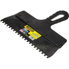 STAYER PROFlat, 250 мм, зуб 6 х 6 мм, пластиковая ручка, зубчатый, нержавеющий фасадный шпатель, Professional (1009-25-06)