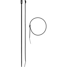 ЗУБР КОБРА, 3.6 x 205 мм, нейлон РА66, 50 шт, черные, кабельные стяжки с плоским замком, Профессионал (30935-36-205)