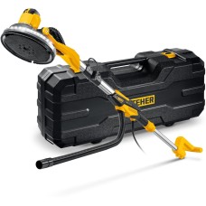 STEHER d225 мм, 500 Вт, подсветка, бесщеточная шлифовальная машина для стен (жираф), кейс (DWB-500)