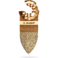 ЗУБР CARBIDE ВК8 Р40, 35x42 мм полотно дельтовидное с твердосплавной крошкой: керамика, кирпич, пенобетон, StarQuick (15582-P40)