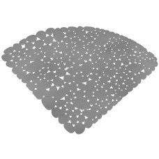 MULTIDOM Коврик для душевой кабины, 54х54 см (треугольный, серый) ПТ72-76