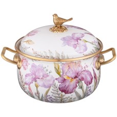 Кастрюля LEFARD КАСТРЮЛЯ ЭМАЛИРОВАННАЯ С КРЫШКОЙ, СЕРИЯ IRISES 2,8Л, ДИА.18СМ ПОДХОДИТ ДЛЯ ИНДУК.ПЛ 950-752