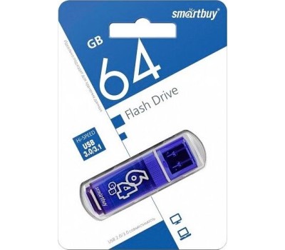 USB флеш SMARTBUY (SB64GBGS-DB) 64GB GLOSSY SERIES DARK BLUE USB 3.0