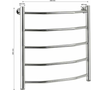Полотенцесушитель водяной САНАКС вик5080 ВИКТОРИЯ-ТРАПЕЦИЯ 500х800