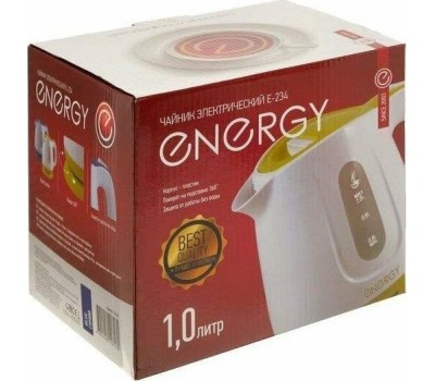 Чайник электрический ENERGY E-234 (1л. пластик)