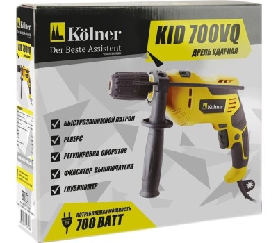 Дрель ударная KOLNER KID 700VQ