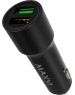 ЗАРЯДНЫЕ УСТРОЙСТВА В ПРИКУРИВАТЕЛЬ MAXVI CCM-M242 metallic black 2.4A, 2xUSB