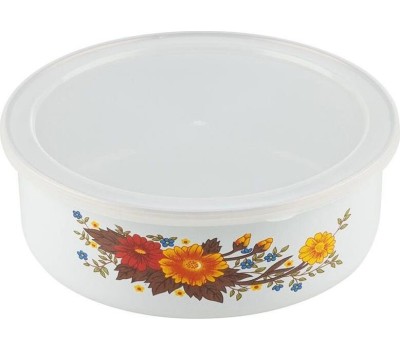 Набор Мисок MALLONY 3 эмалированных миски с крышками, FAMILIA, объемы: 600/850/1250 мл (008763)