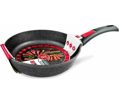 Сковорода НЕВА МЕТАЛЛ ПОСУДА L18022i а/пр литая 22см съемн/руч индукция Гранит 550000523