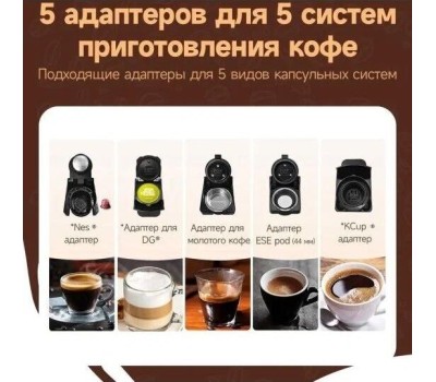 Кофемашина HIBREW AC-514K черный