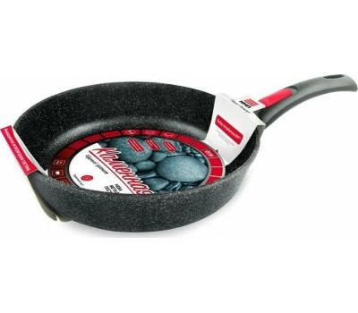 Сковорода НЕВА МЕТАЛЛ ПОСУДА 18128 а/пр литая 28см Черный гранит