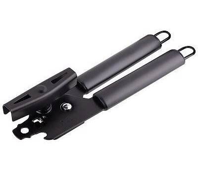 MALLONY Нож консервный CLASSICO NERO из нержавеющей стали, цвет - черный, non-stick (раб часть)