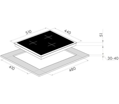 Варочная панель газовая MAUNFELD EGHE.43.3STS-EW