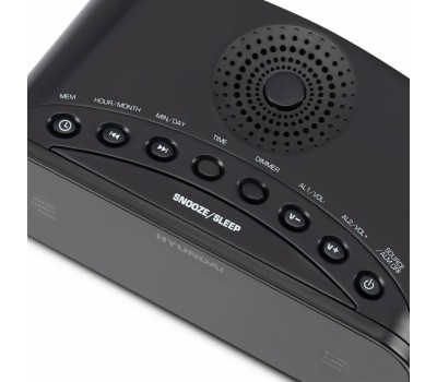 Радиобудильник HYUNDAI H-RCL221 черный