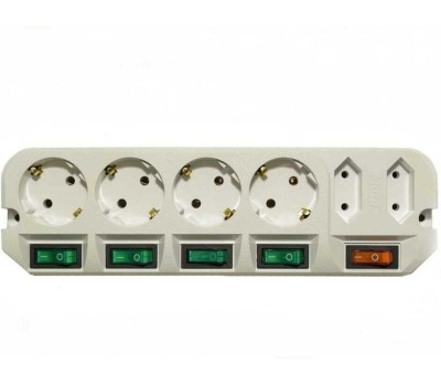 MOST Сетевой удлинитель A16 1.6м (6 розеток) белый (коробка)
