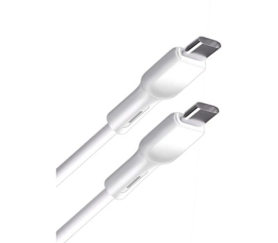 Кабель BORASCO Кабель USB Type-C (m) - USB Type-C (m), 1м, белый [52588]
