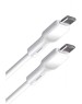Кабель BORASCO Кабель USB Type-C (m) - USB Type-C (m), 1м, белый [52588]