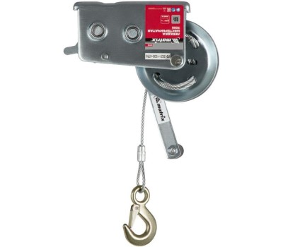 Лебедка MATRIX Лебедка шестеренчатая, тяга 0.8 т, тросовая 522735