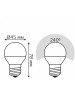 Лампочка GAUSS Лампа LED E27, шар, 6.5Вт, 10 шт. [105102207]