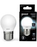 Лампочка GAUSS Лампа LED E27, шар, 6.5Вт, 10 шт. [105102207]
