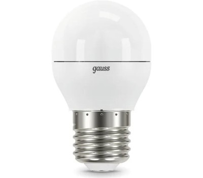 Лампочка GAUSS Лампа LED E27, шар, 6.5Вт, 10 шт. [105102207]