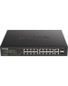 D-LINK SMB D-Link DES-1018MPV2/A1A Неуправляемый коммутатор с 16 портами 10/100Base-TX и 2 комбо-портами 100/1000Base-T/SFP (16 портов PoE 802.3af/at, PoE-бюджет 247 Вт, дальность до 250 м)