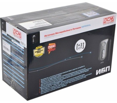 PowerCom Imperial IMD-525AP ИБП {Line-Interactive, 525VA / 315W, Tower, 5 xC13: 3 с резервным питанием + 2 с фильтрацией, LCD, USB} (507307)