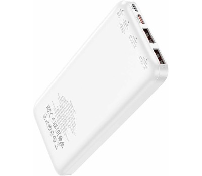 HOCO Внешний аккумулятор (Power Bank) J101 Astute, 10000мAч, белый [j101 astute white]