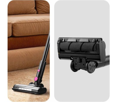 Пылесос KITFORT Ручной пылесос (handstick) КТ-5338, 400Вт, черный/розовый