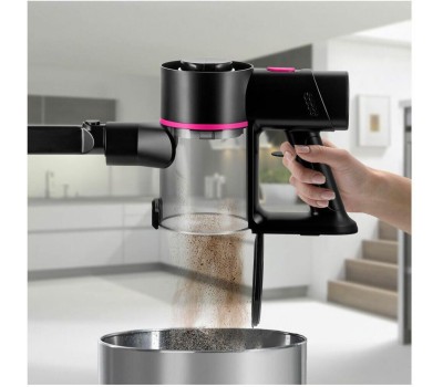 Пылесос KITFORT Ручной пылесос (handstick) КТ-5338, 400Вт, черный/розовый