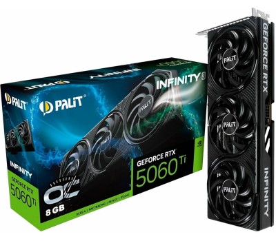 Видеокарта PALIT Видеокарта PCIE16 RTX5060TI 8GB PA-RTX5060Ti INFINITY 3 OC 8GB NE7506TS19P1-GB2062S