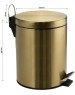 САНАКС - Ведро из нержавеющей стали, с педалью, круглое, 5 литров, цвет МАТОВОЕ ЗОЛОТО. 105-G