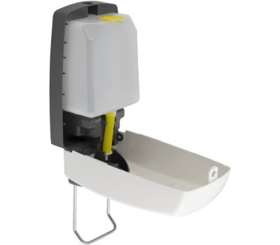 МАГНУС - Дозатор жидкого МЫЛА, ЛОКТЕВОЙ, пластик АБС, БЕЛЫЙ, 1000 мл 695