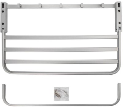 ТИТАН - Полка для полотенца с опорой, большая, матовая алюминиевая 76140