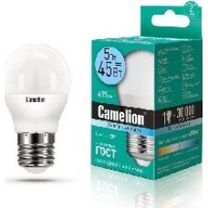 Лампа светодиодная CAMELION (12030) LED5-G45/845/E27