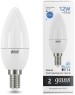 GAUSS Лампа светодиодная Elementary 30232 12Вт цок.:E27 свеча 220B св.свеч.бел.хол. (упак.:10шт)