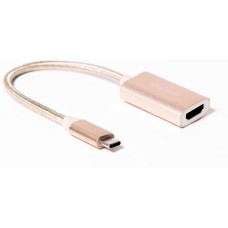 Переходник АТОМ (31011) USB Type-C-HDMI, золотой