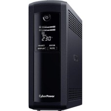 ИБП CYBERPOWER ИБП VP1200ELCD {Line-Interactive, Tower, 1200VA/720W USB/RS-232/RJ11/45 (4 + 1 EURO), 12В/7,2 Ач х 2}