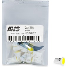 Лампа автомобильная AVS T109-10 T10/белый/ (W2.1x9.5d) COB 6 chip, 10 шт