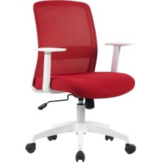 Кресло компьютерное CACTUS Кресло CS-WMC333-RD, сетка/ткань, до 100кг, фиксированные подлокотники, темно-красный